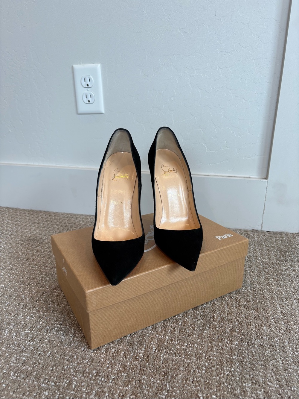 Christian Louboutin Black Suede So Kate size 39.5 - Picture 2 of 5